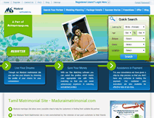 Tablet Screenshot of maduraimatrimonial.com